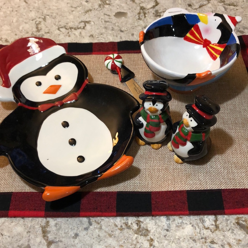 Penguin snack set
